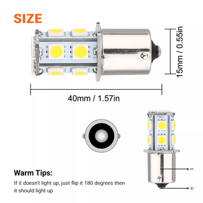 20x Warm White SMD LED RV Camper Trailer Interior Light Bulbs Bright Replacement 6
