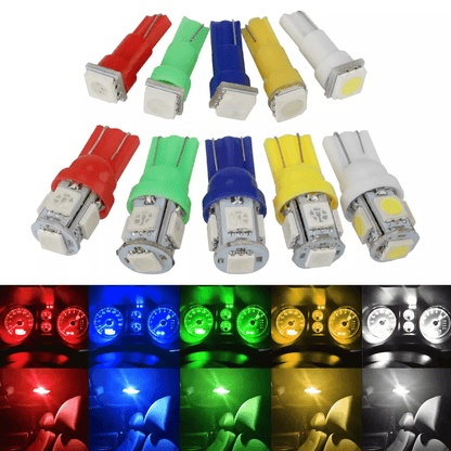 LED Speedometer and Instrument Gauge Cluster Dash Light Bulbs, SMD Chips, Interior Dashboard and Panel Replacement Light