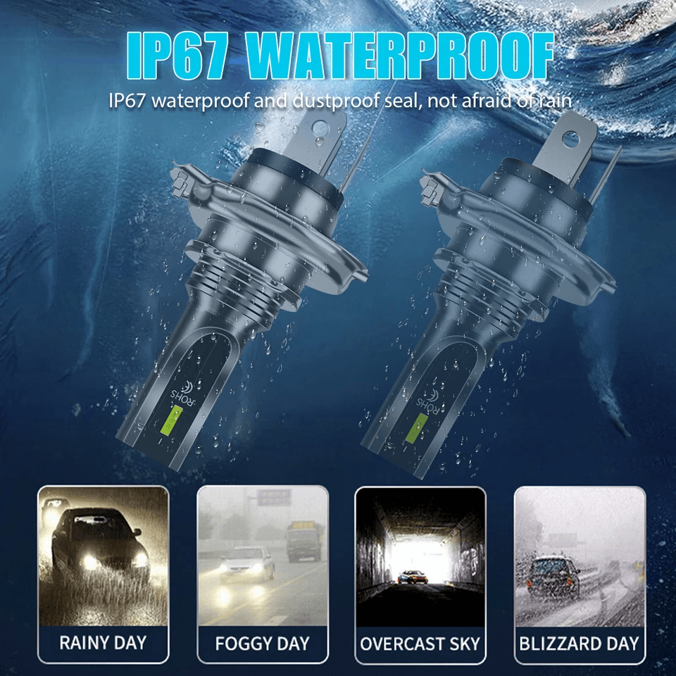 High Power LED Fog Light Bulb Super White Driving Lamps Waterproof IP67 Quick Plug And Play Install 2