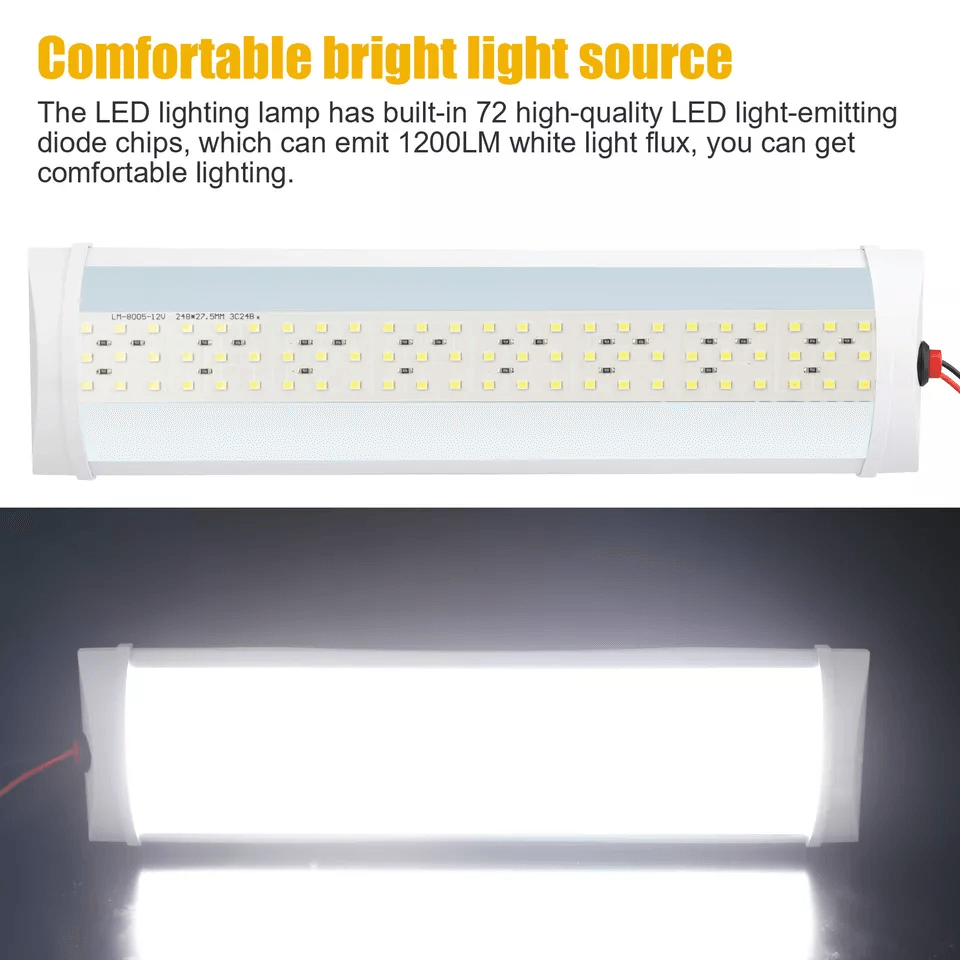 LED Car Interior Roof Light Ceiling Dome Lamp For RV Camper Truck 1