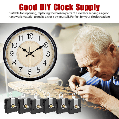 6PCS DIY Wall Quartz Clock Movement Mechanism Kit  Repair Tool Parts For Replacement 5