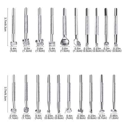 Leather Stamping Tools Punch Set For Craft DIY Working Saddle Making Stamps With HighQuality Alloy 1