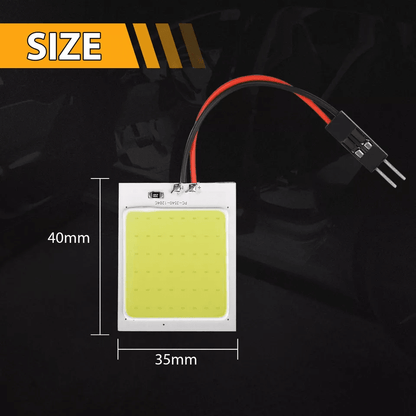 COB White LED Panel Light For Car Festoon Interior Dome And Map Light Bulbs SelfAdhesive Car Roof R 7