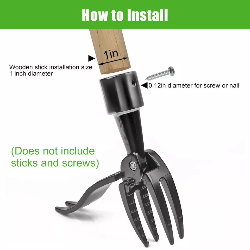 Outdoor Weeder Stand Up Weed Puller Tool Garden Root Remover Claw Killer Easy Use 1