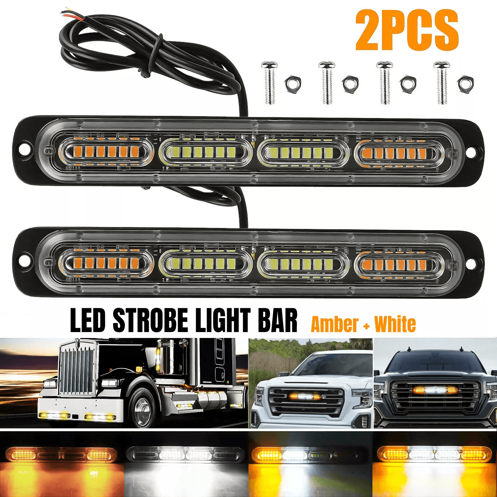 LED Strobe Light Bar for Cars & Trucks