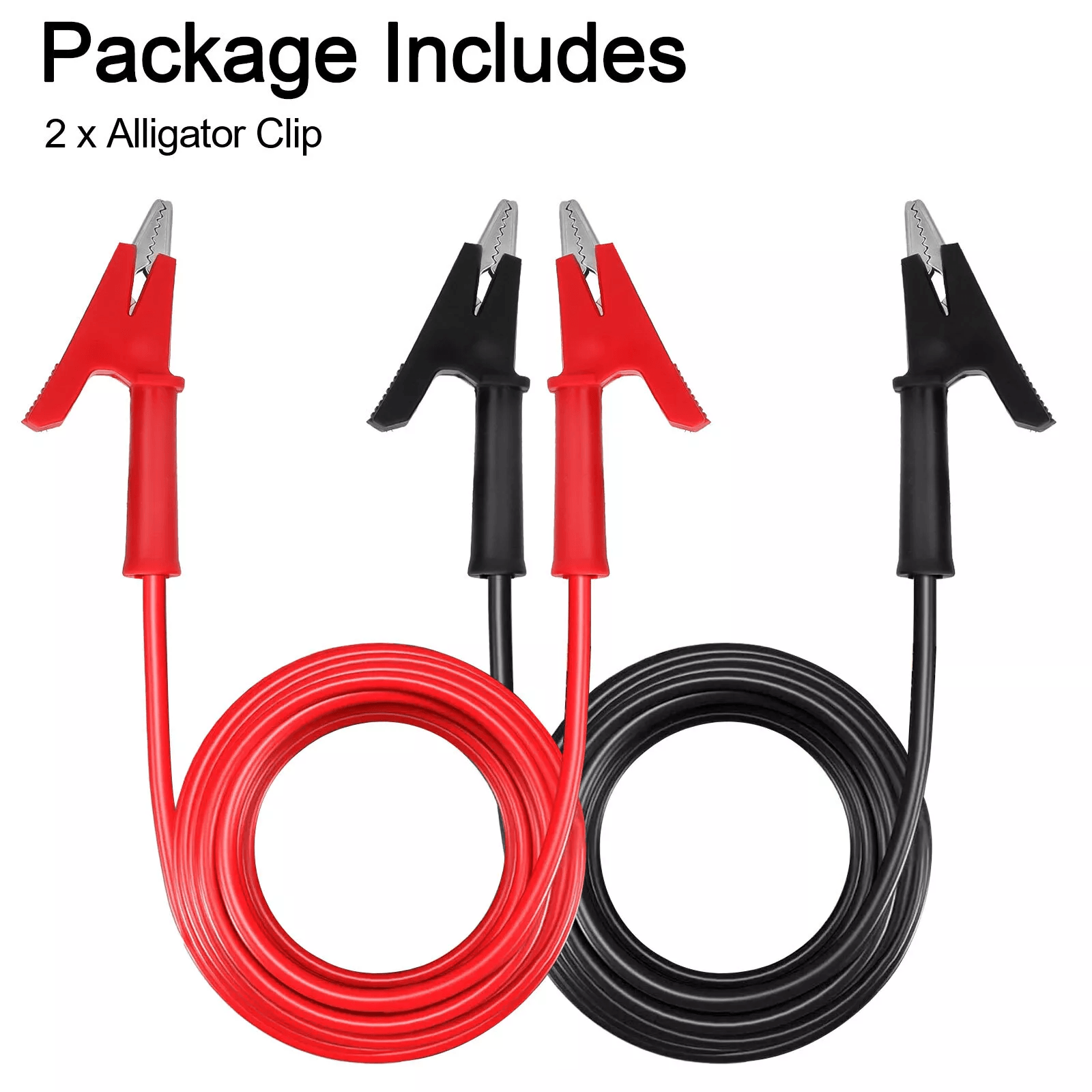 Premium Alligator Clips For Multimeter  HighVoltage Electrical Test Leads  Jumper Wires Set 2PCS 15 6