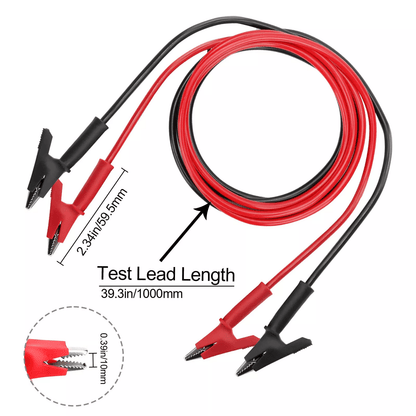 Premium Alligator Clips For Multimeter  HighVoltage Electrical Test Leads  Jumper Wires Set 2PCS 15 3