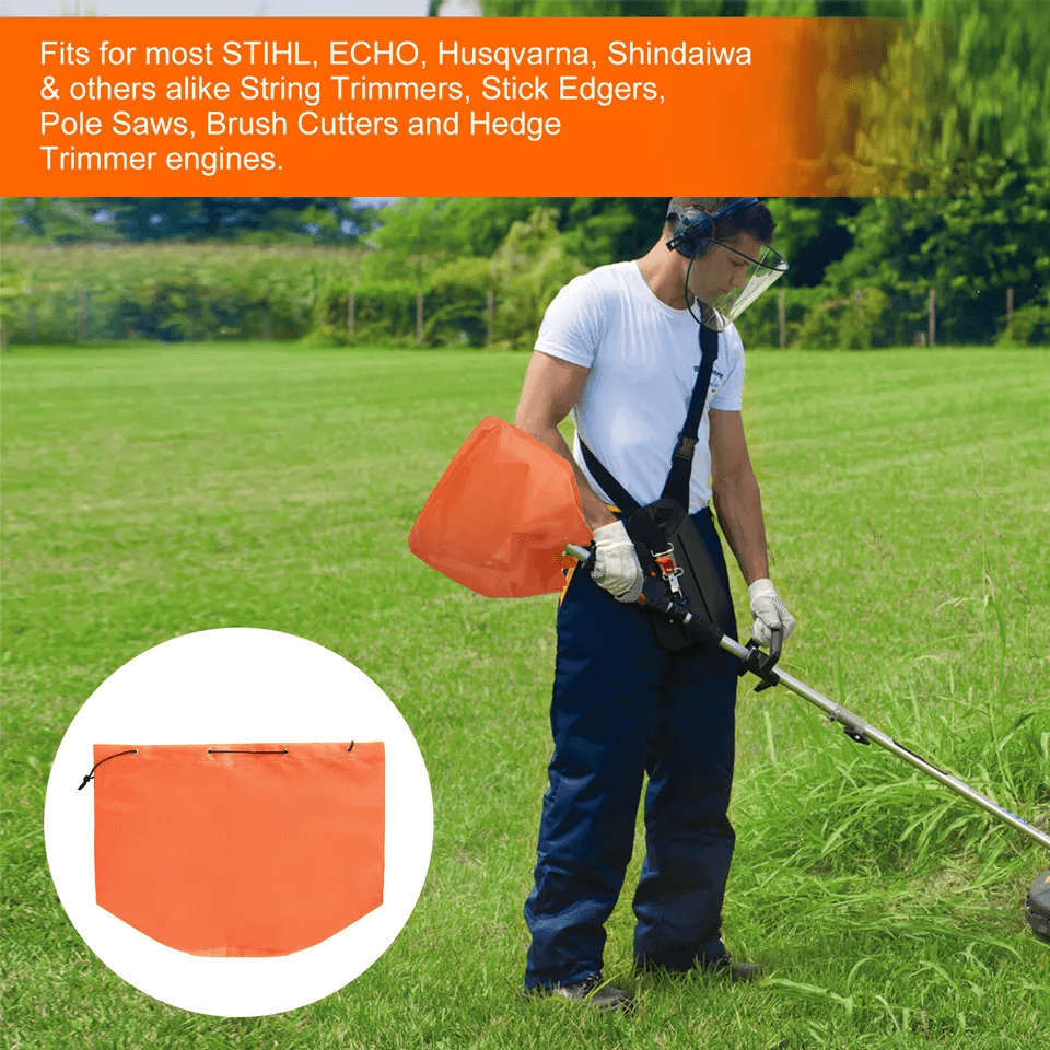 Waterproof Dustproof Engine Covers For Weedeater Trimmer Orange Protection Wrap 1