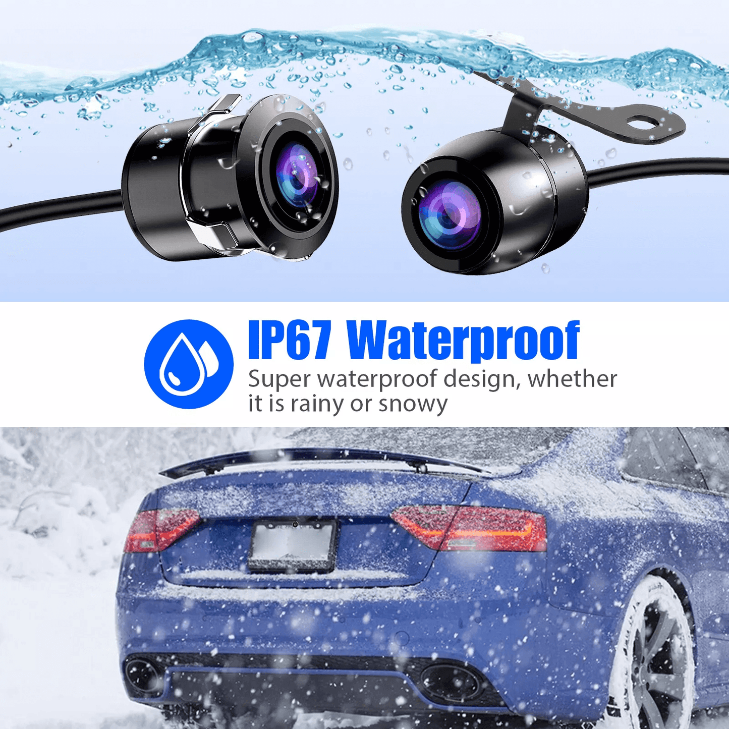 170 WideAngle HD Reverse Parking Camera With Night Vision  FrontRearSide View Backup 6