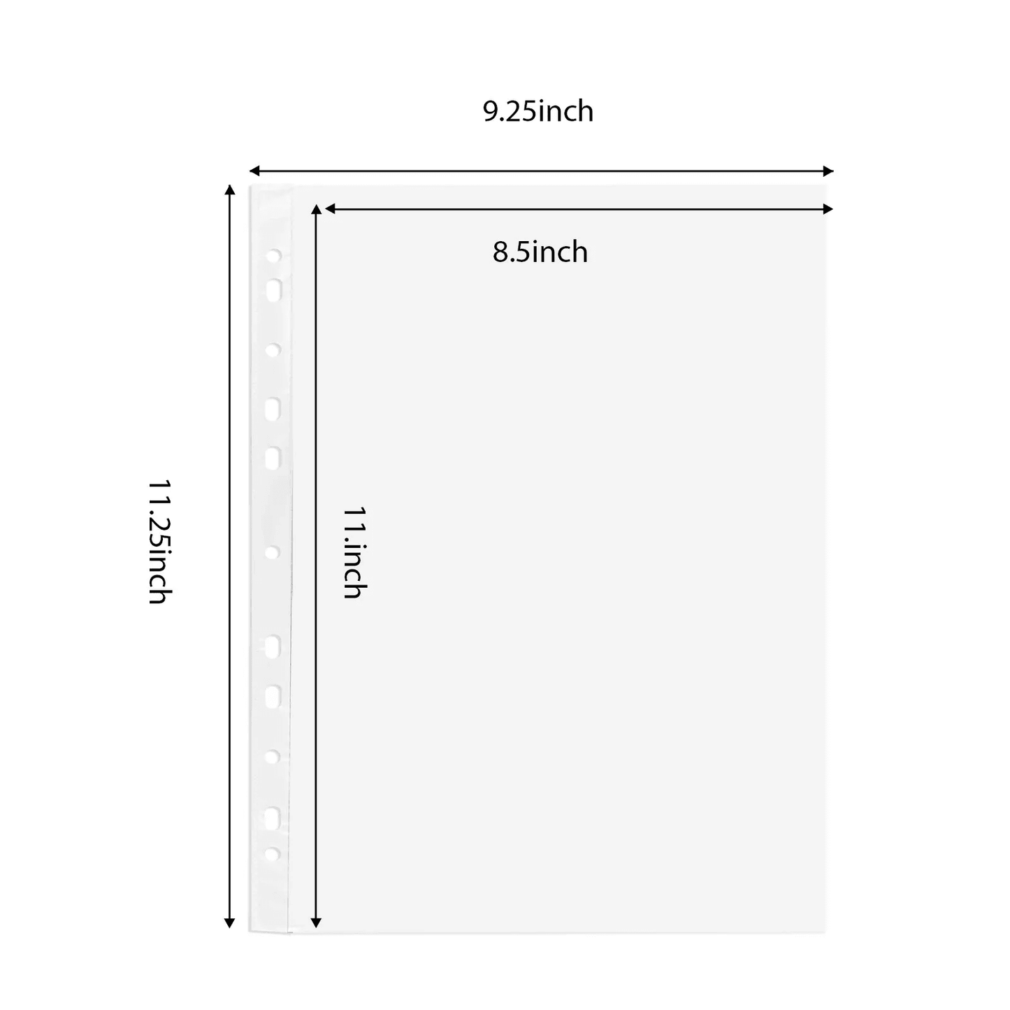 Clear Sheet Protectors TopLoading Design NonGlare Durable PP Material 3