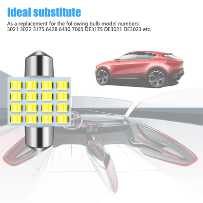 Interior Map Dome Door Trunk License Plate Light Bulbs White High Quality 3