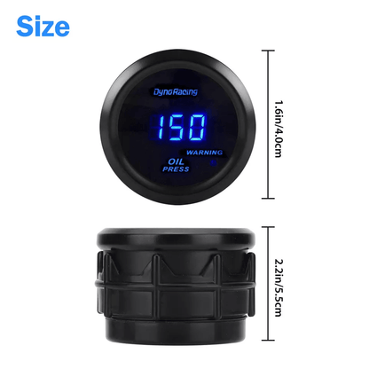 Universal LED Digital Oil Pressure Gauge Meter With Sensor Kit Car Truck Automotive High Precision  7