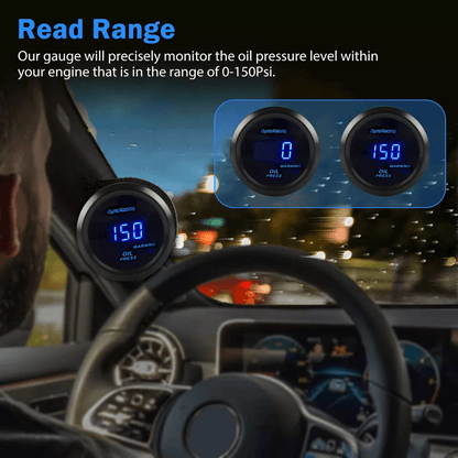 Universal LED Digital Oil Pressure Gauge Meter With Sensor Kit Car Truck Automotive High Precision  1