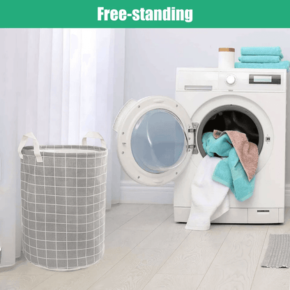 Large Foldable Storage Laundry Hamper With Waterproof Lining Dirty Clothes Basket And Wash Bag Orga 1