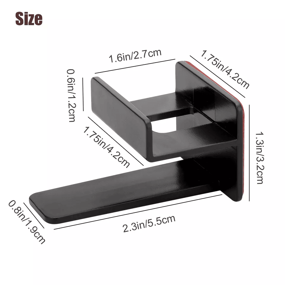 Baseball Cap Hat Rack Wall Door Hanger Holder Storage Organize Hooks Adhesive NoDrill Hat Display O 7