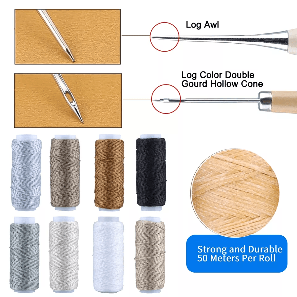Upholstery Leather Canvas Repair Kit Curved Hand Sewing Needles For Sail Carpet Fabric Tent  DIY Pr 2