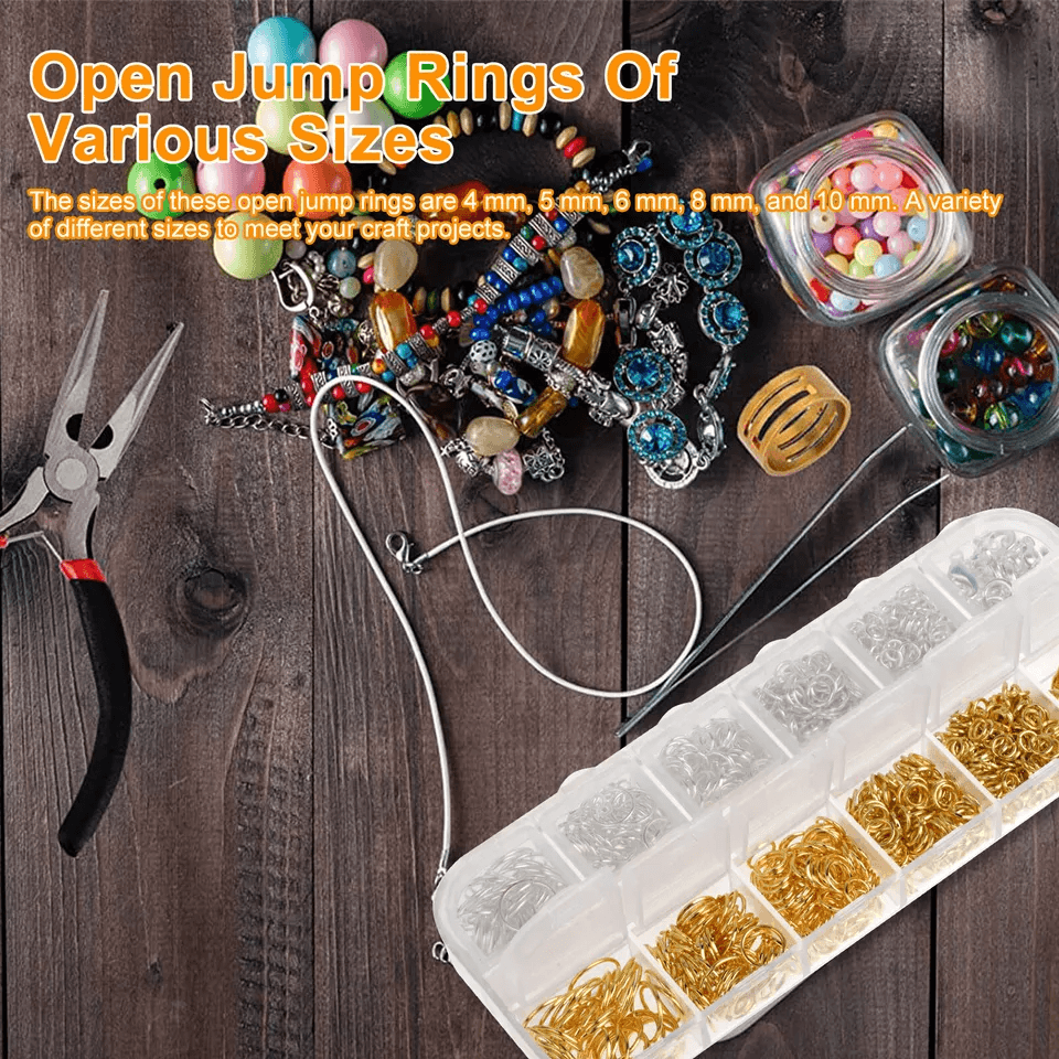 Lobster Claw Clasp For Necklace Bracelet Jewelry DIY Chain Ring Hook Set With Open Jump Rings And P 1