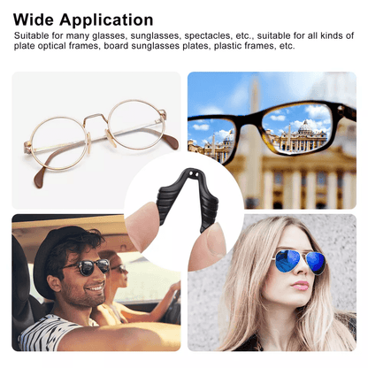Invisible Antislip Silicone Nose Pads Stick On For Eyeglasses Sunglasses  Reading Glasses Soft Adhe