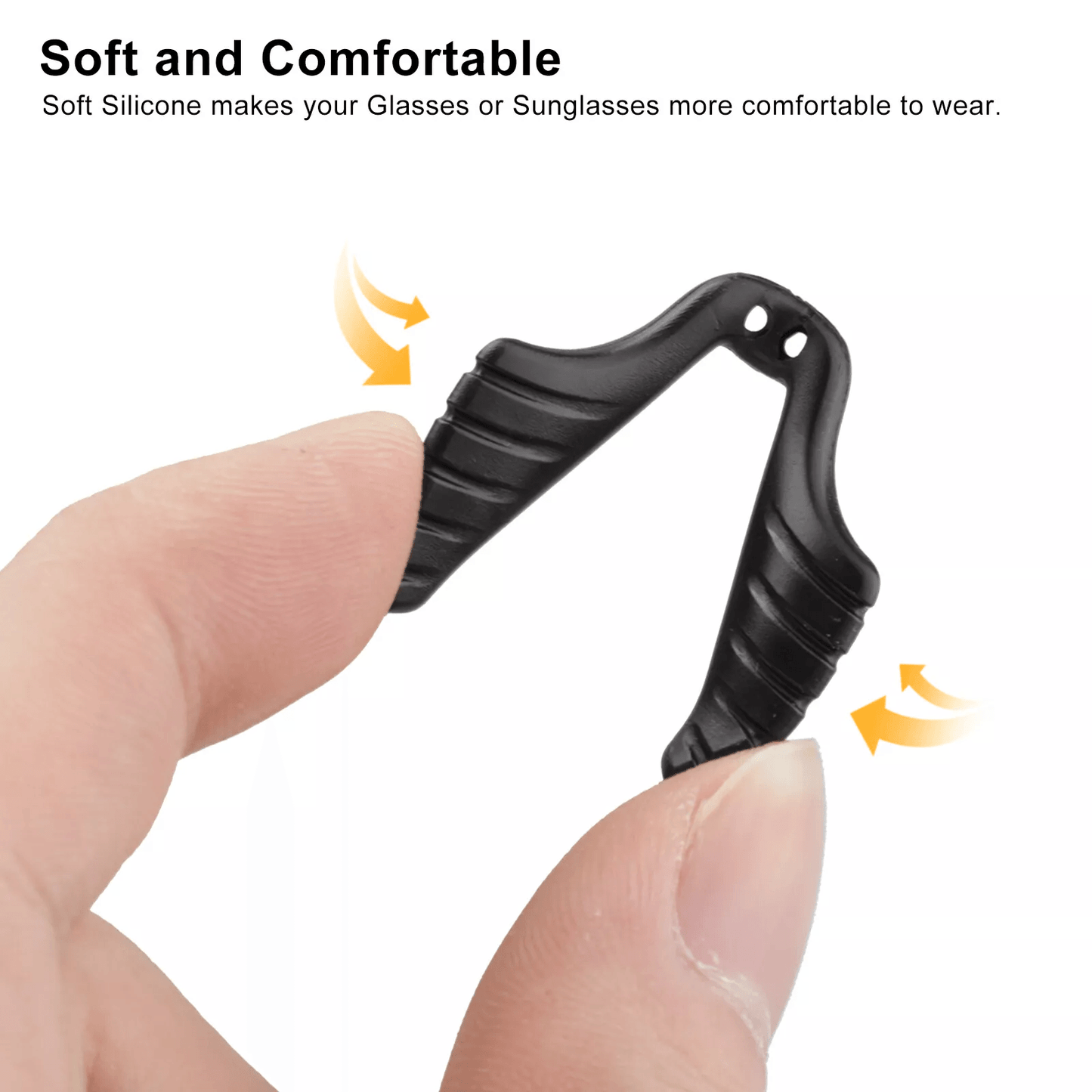 Invisible Antislip Silicone Nose Pads Stick On For Eyeglasses Sunglasses  Reading Glasses Soft Adhe