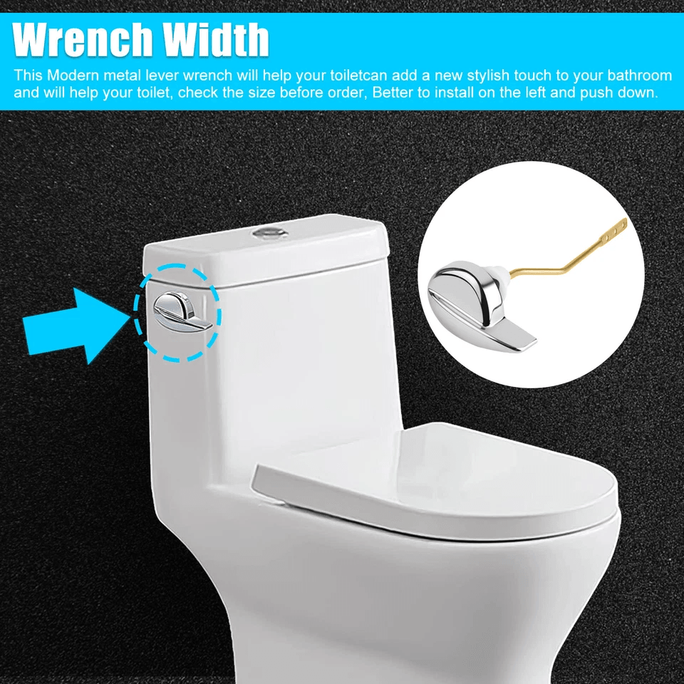 Easy Use Side Mount Toilet Flush Lever Handle Angle Adjustable Metal Handle For TOTO Kohler Tank Du 2