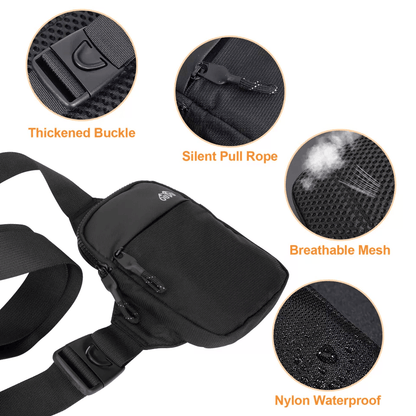 Waterproof Men Women Sling Bag Chest Crossbody Travel Shoulder Pack For Hiking Sports And Daily Use 5