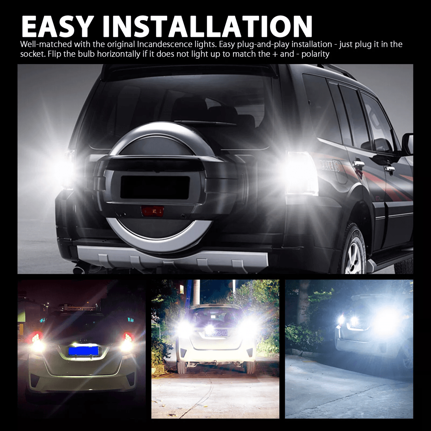 LED Bulbs For Tail Brake Reverse  Turn Signal Lights 2