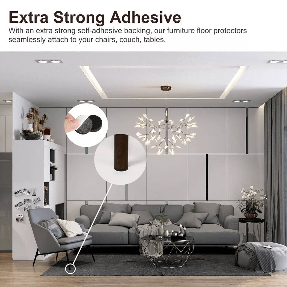 NonSlip Felt Pads For Furniture Chair Feet Leg Hardwood Floors Protectors SelfAdhesive Floor Protec 1
