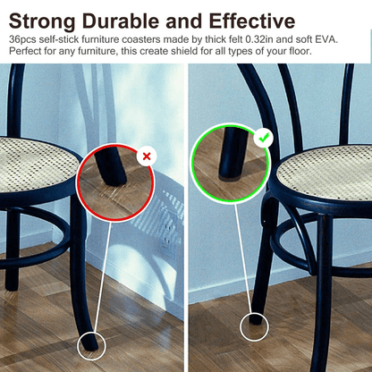 NonSlip Felt Pads For Furniture Chair Feet Leg Hardwood Floors Protectors SelfAdhesive Floor Protec 3