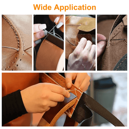 48Pcs Leather Thread Stitching Needles And Awl Hand Tools Kit For DIY Sewing Craft Leather Repair A 1