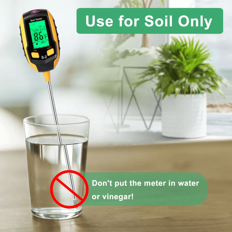 LCD Digital PH Soil Tester 5in1 Plant Lawn Moisture Temperature Test Meter For Garden Farm Potted P 4