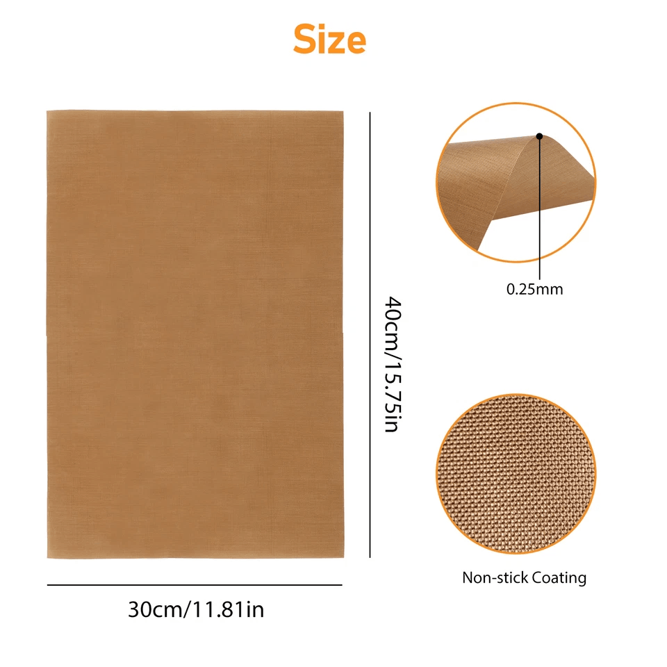 BBQ Copper Grill Mats Outdoor Non Stick Reusable Baking Sheets For Grilling 4
