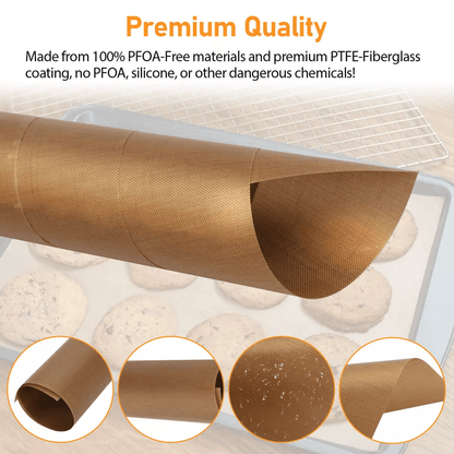 BBQ Copper Grill Mats Outdoor Non Stick Reusable Baking Sheets For Grilling 1