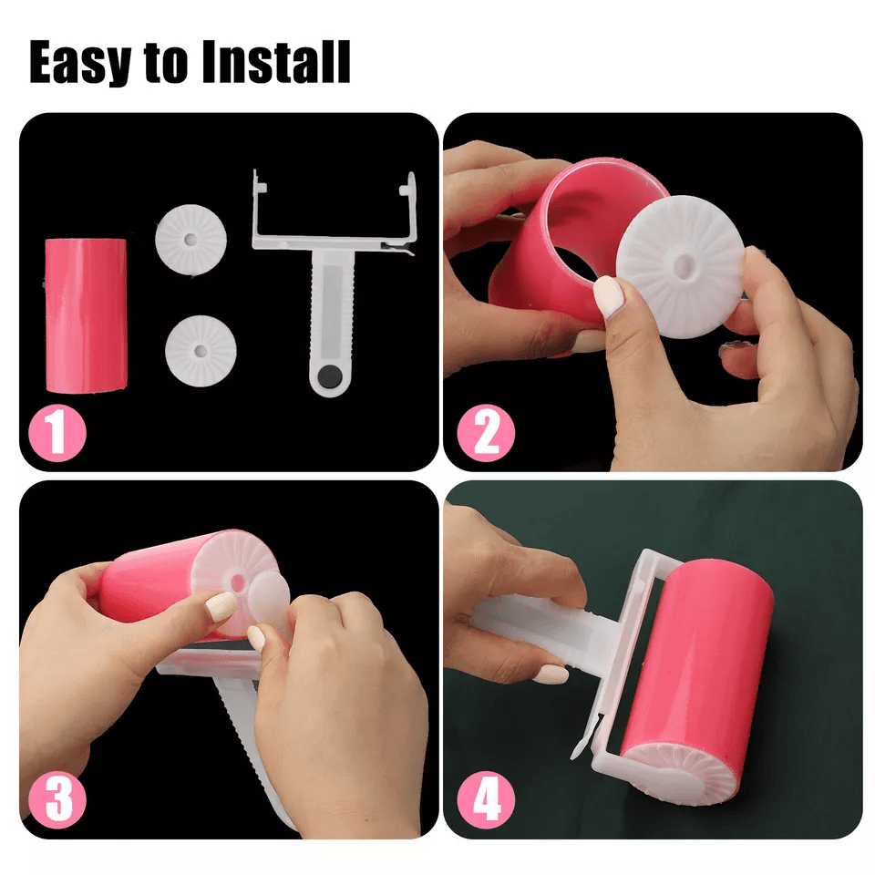 Washable Reusable Sticky Lint Roller For Clothes Pet Hair And Dust Remover Tool For Home Car Couch  4