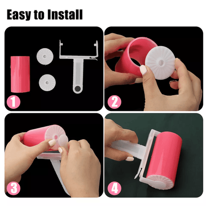 Washable Reusable Sticky Lint Roller For Clothes Pet Hair And Dust Remover Tool For Home Car Couch  4