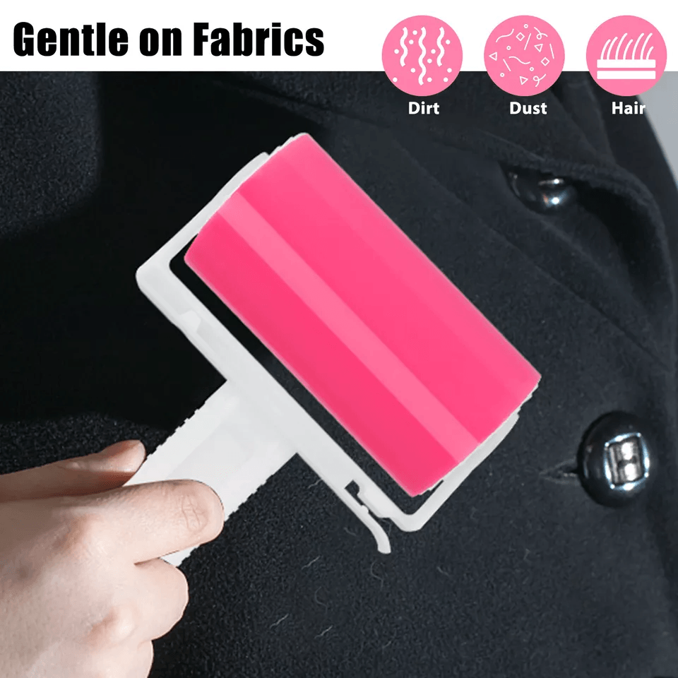 Washable Reusable Sticky Lint Roller For Clothes Pet Hair And Dust Remover Tool For Home Car Couch  5