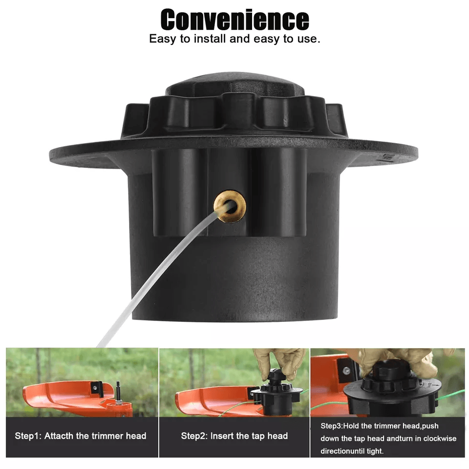 Replacement Nylon Rope Weeding Head For Stihl Compatible Trimmer Head Easy Install 2