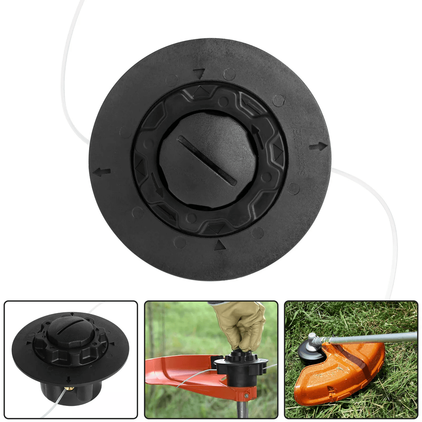 Replacement Nylon Rope Weeding Head for Stihl, Compatible Trimmer Head Easy Install