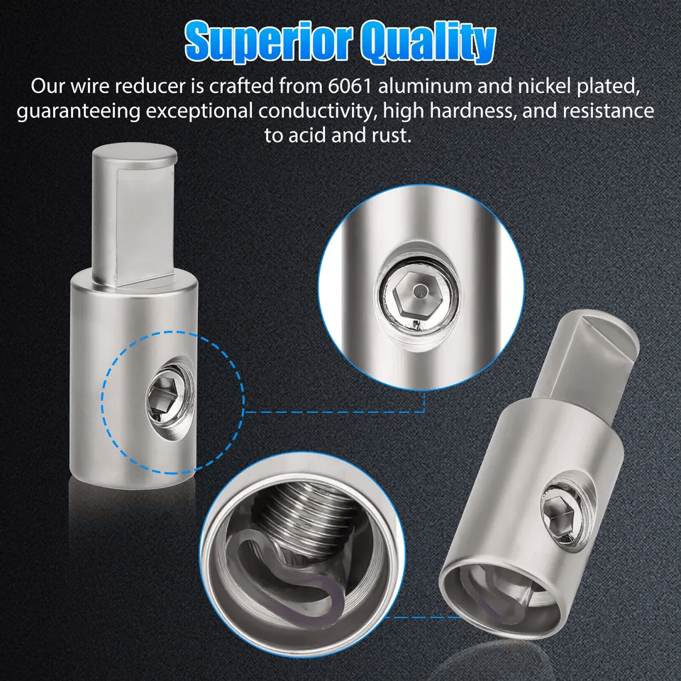 Pair Car Audio Power And Ground Gauge Amp Input Reducers Gauge Wire Reducer For Amplifier Power Gro 6