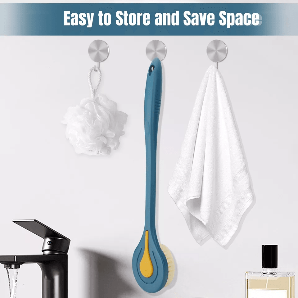 Soft Bristle Long Handle Bath Brush For Back Body Scrubbing Skin Shower Washing Scrubber For Gentle 4