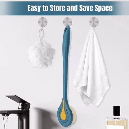 Soft Bristle Long Handle Bath Brush For Back Body Scrubbing Skin Shower Washing Scrubber For Gentle 4