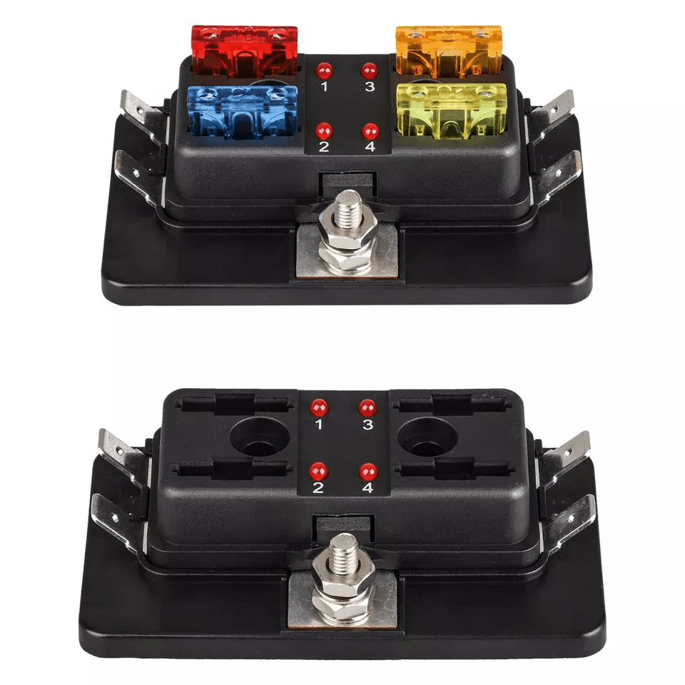 Auto Car Power Distribution Blade Fuse Holder Box Block Panel Board Universal Fuse Block For Vehicl 6