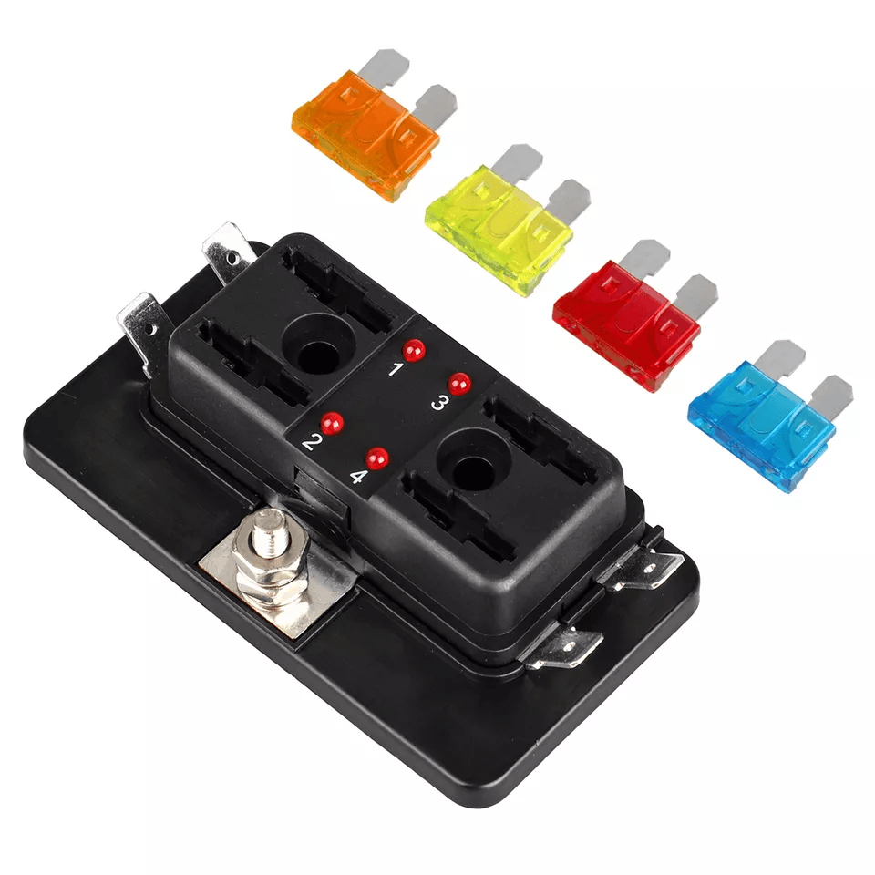Auto Car Power Distribution Blade Fuse Holder Box Block Panel Board Universal Fuse Block For Vehicl 5