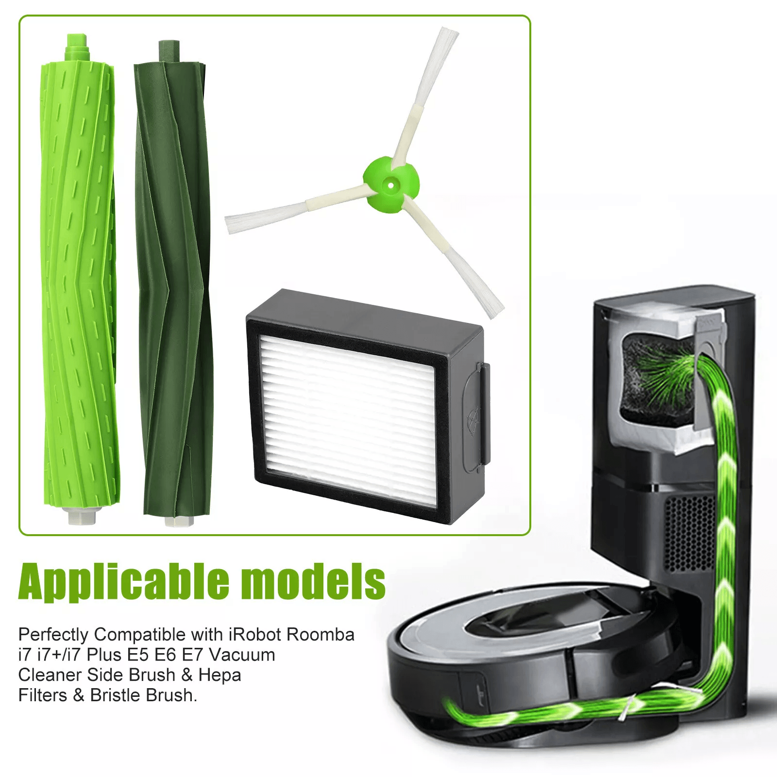 IRobot Roomba Filter Replacement Parts HighPerformance Side Brushes  Hepa Filters 4
