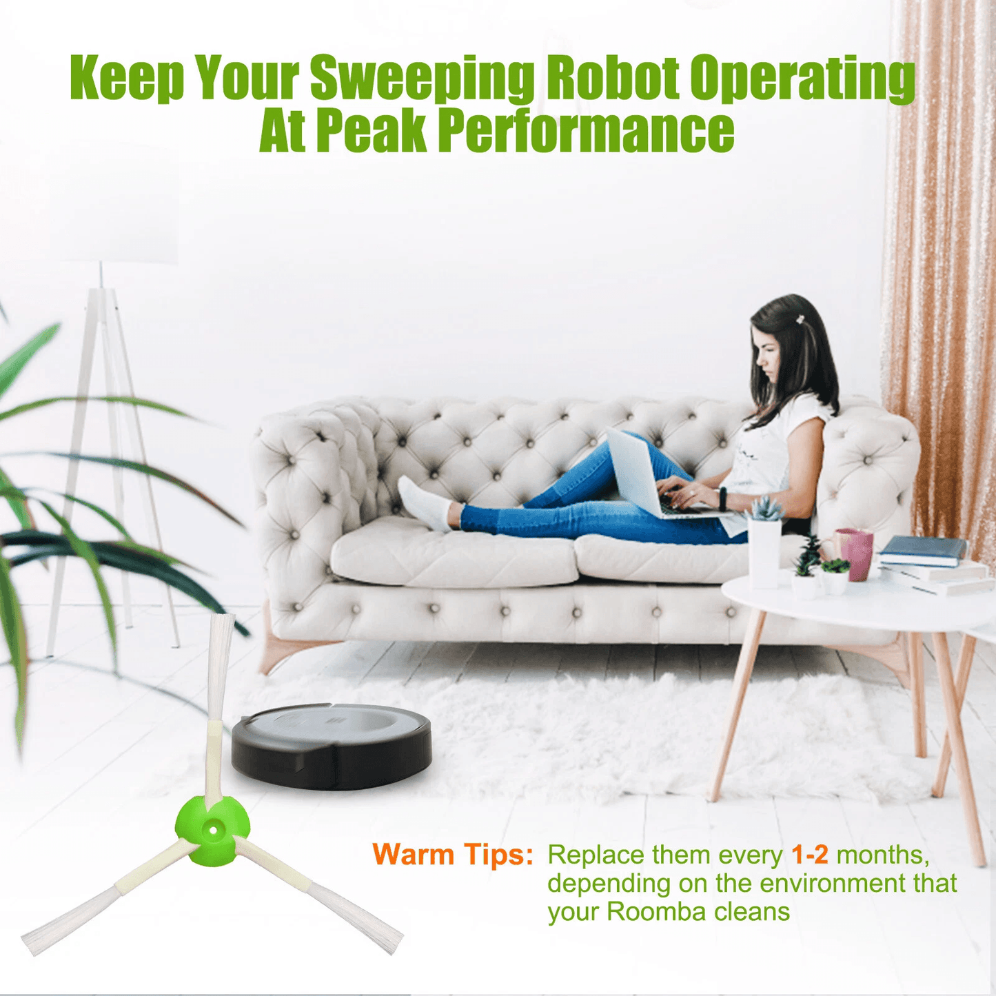IRobot Roomba Filter Replacement Parts HighPerformance Side Brushes  Hepa Filters 2