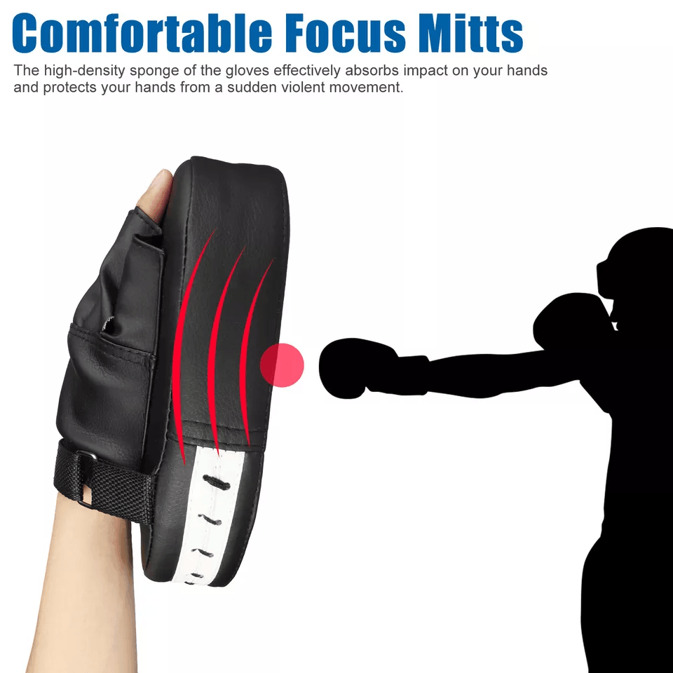 2PCS MMA Boxing Punching Mitts  Sparring Gloves  Kick Target Focus Training Pads 2