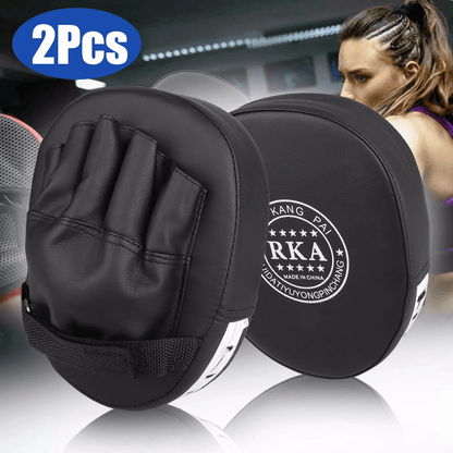 2PCS MMA Boxing Punching Mitts – Sparring Gloves & Kick Target Focus Training Pads