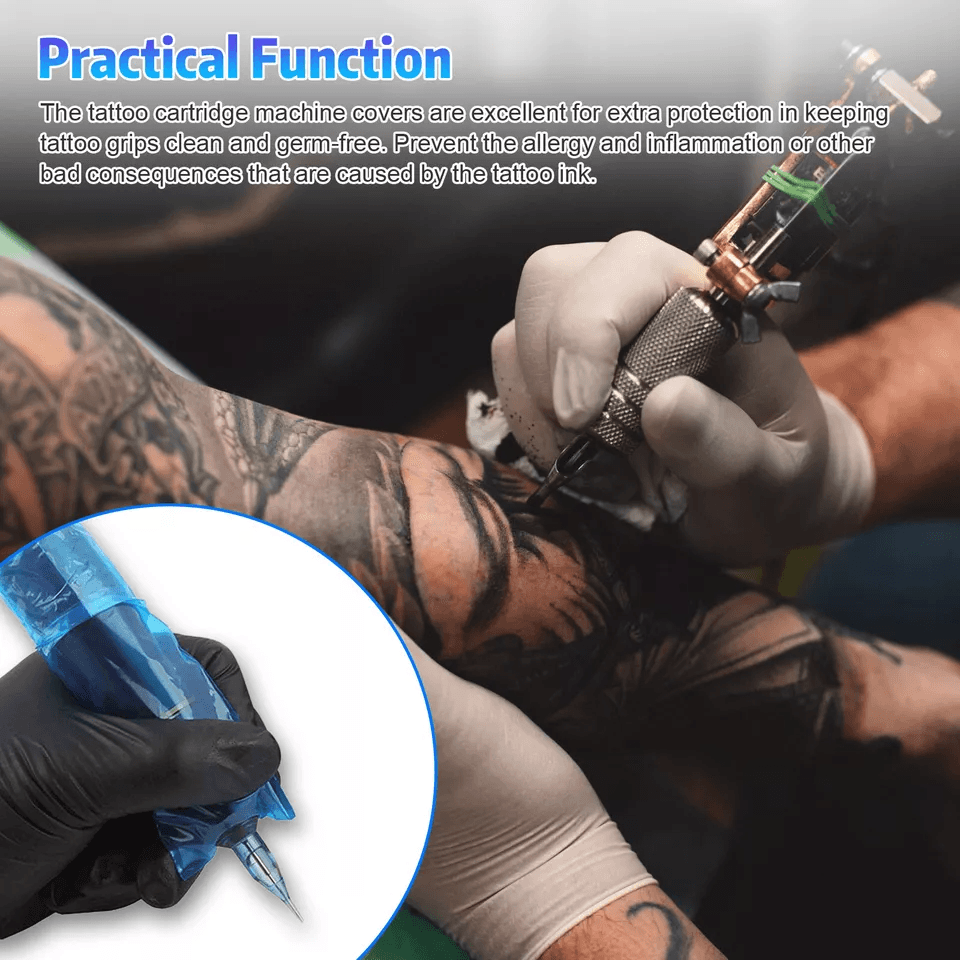 Disposable Tattoo Machine Pen Clip Cord Sleeves Hygienic Plastic Covers For Tattoo Supplies 2