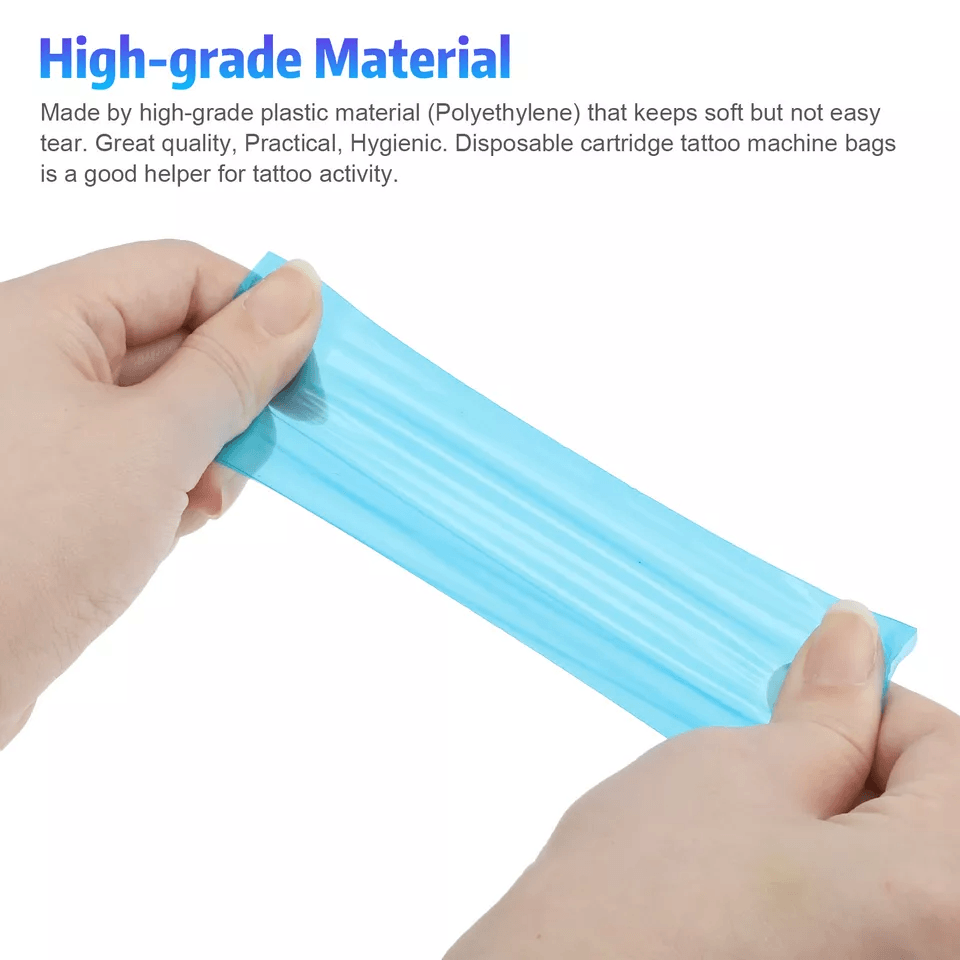 Disposable Tattoo Machine Pen Clip Cord Sleeves Hygienic Plastic Covers For Tattoo Supplies 1
