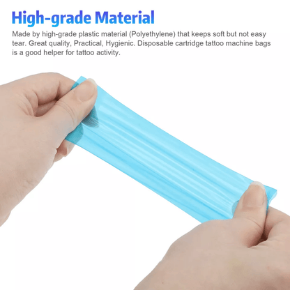 Disposable Tattoo Machine Pen Clip Cord Sleeves Hygienic Plastic Covers For Tattoo Supplies 1