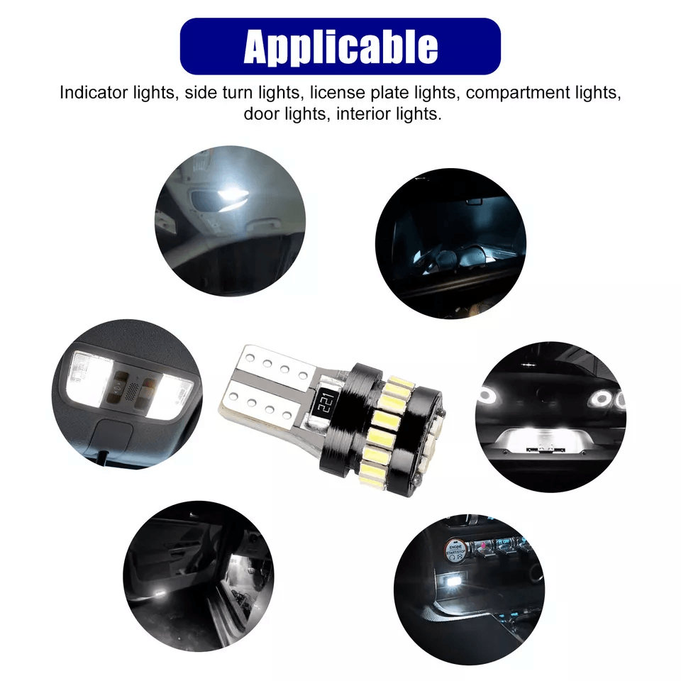 LED Interior Map Dome Lights Super White License Plate Light Bulbs For Car No Delay Long Lifespan A 5